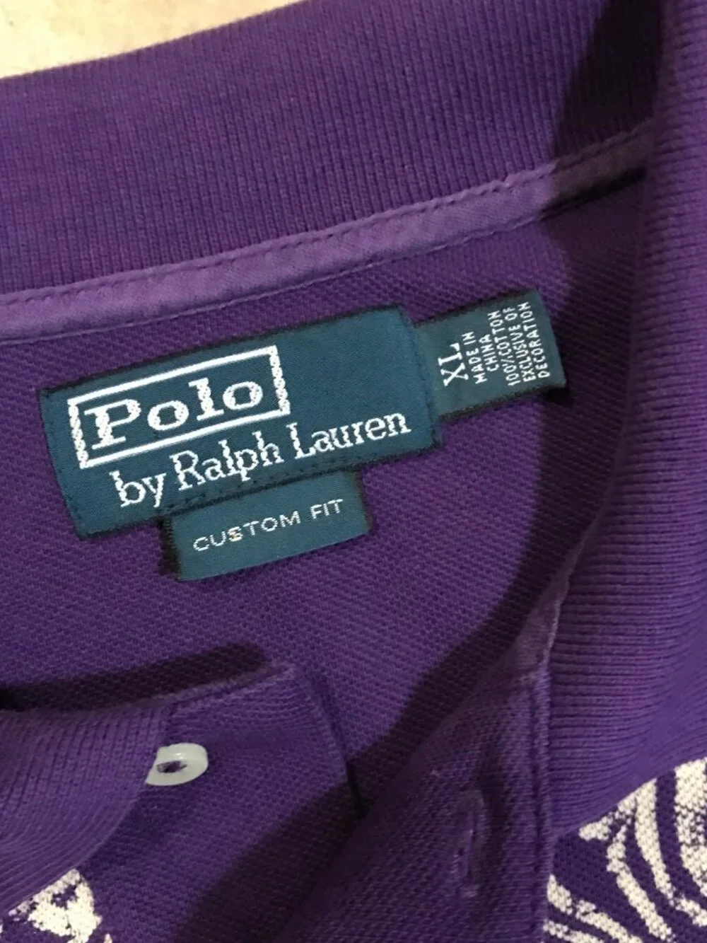 Men's Vintage Polo Ralph Lauren Aztec Elephant AOP Polo Shirt-Size XL(Custom Fit